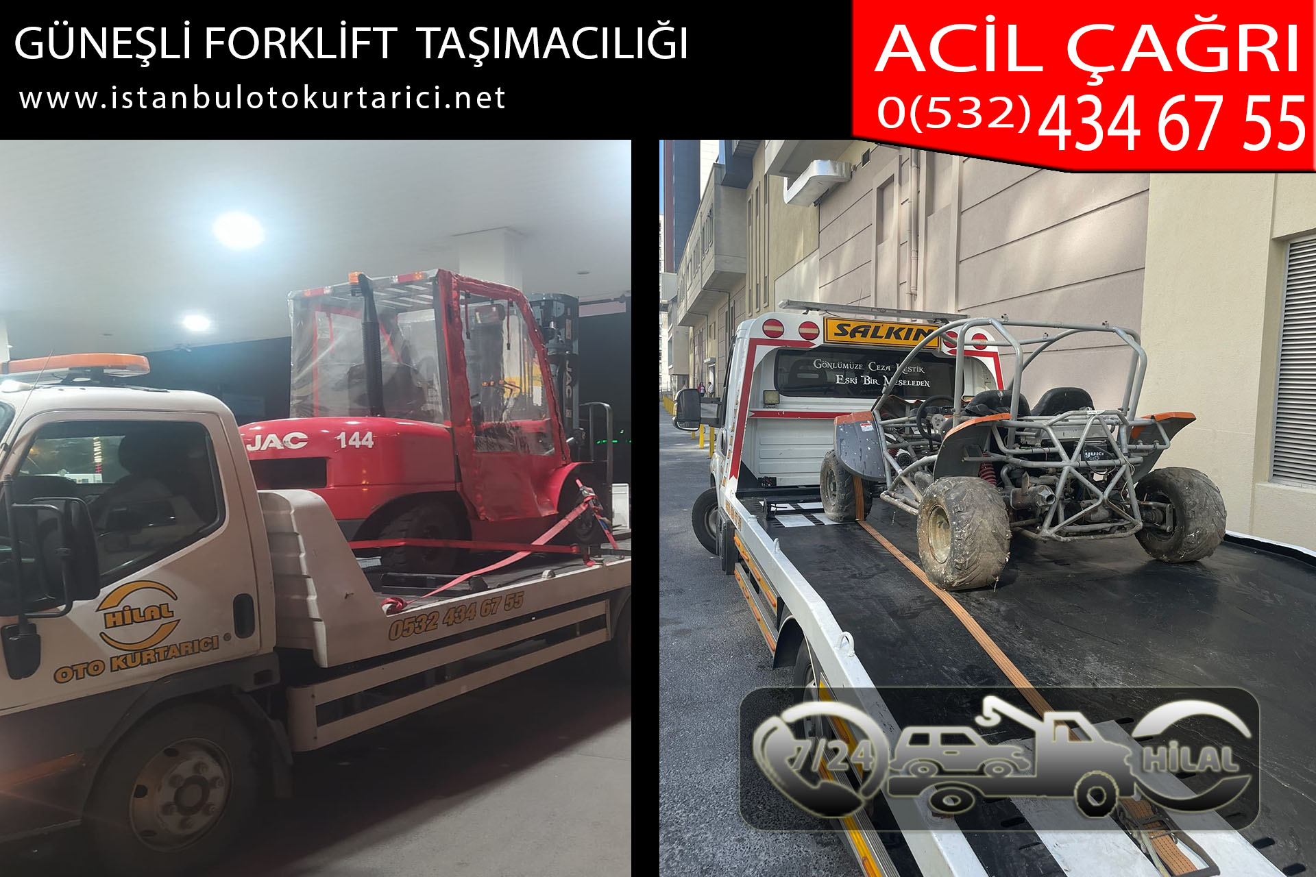 güneşli forklift taşımacılığı